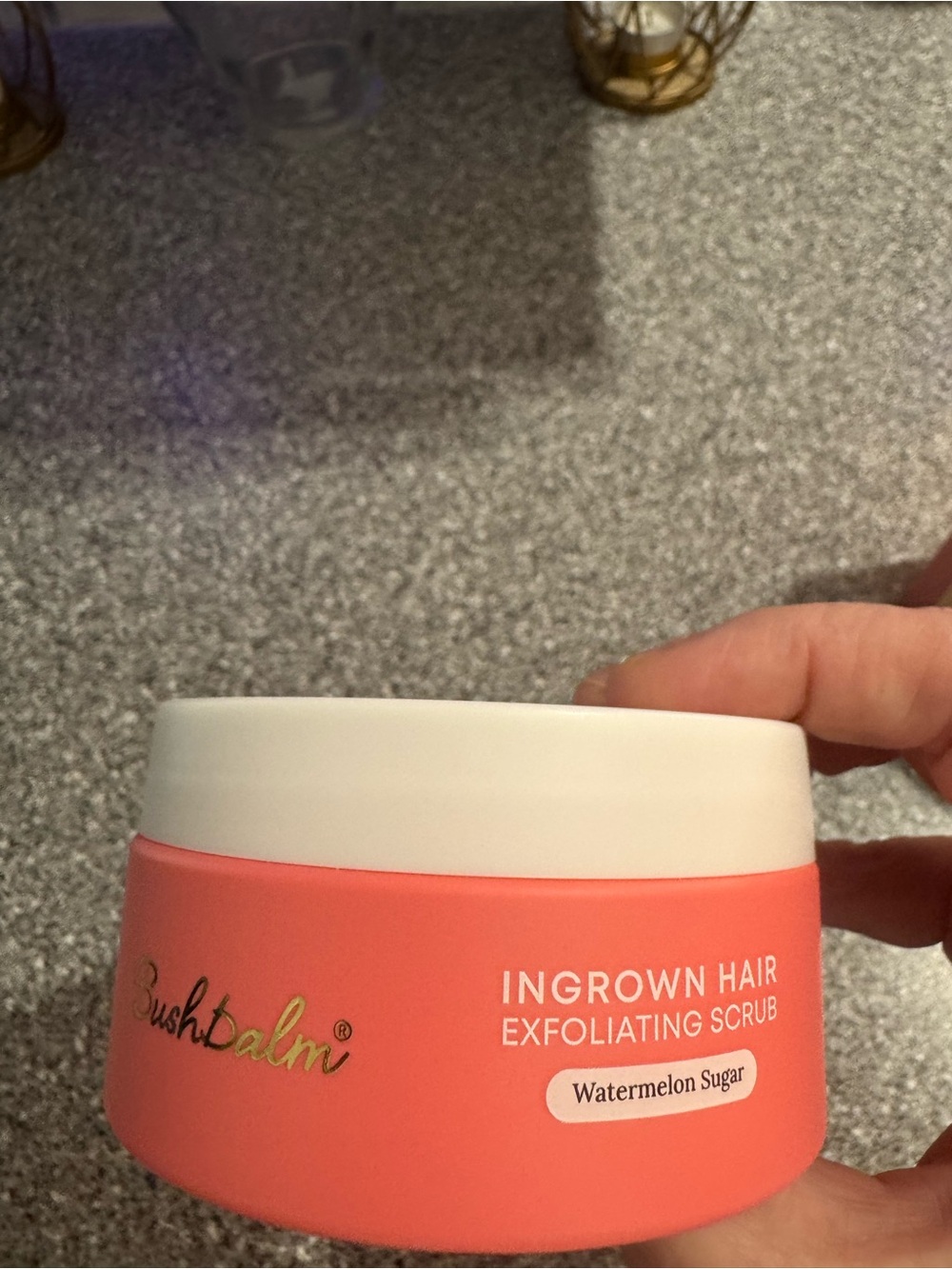 Bushbalm Watermelon Sugar Ingrown Hair Exfoliating Scrub - Pink